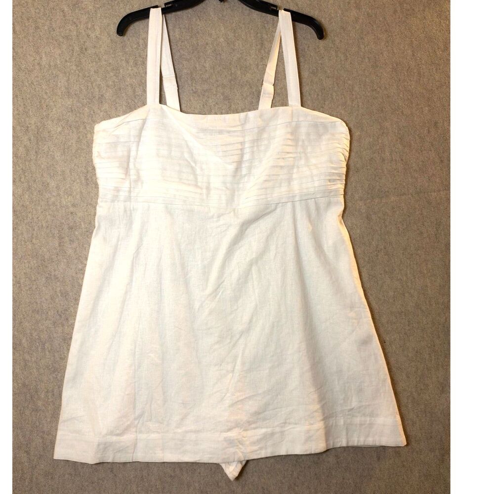 Abercrombie & Fitch XXL Tall White Linen Cotton Mini Sundress NWT